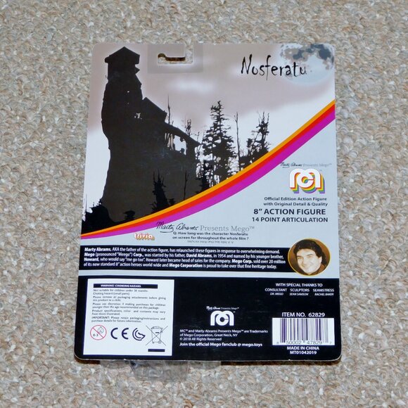 2019 Mego Nosferatu 8" Count Orlok Figure MOC Brand New - Picture 3 of 9
